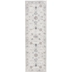 2' x 7' Transitional Persian Faux Fur Indoor Runner Rug