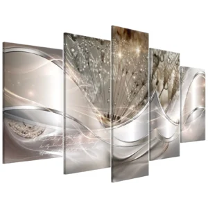 Home Art Decor Set of 5 Abstract Flower Wall Art Canvas